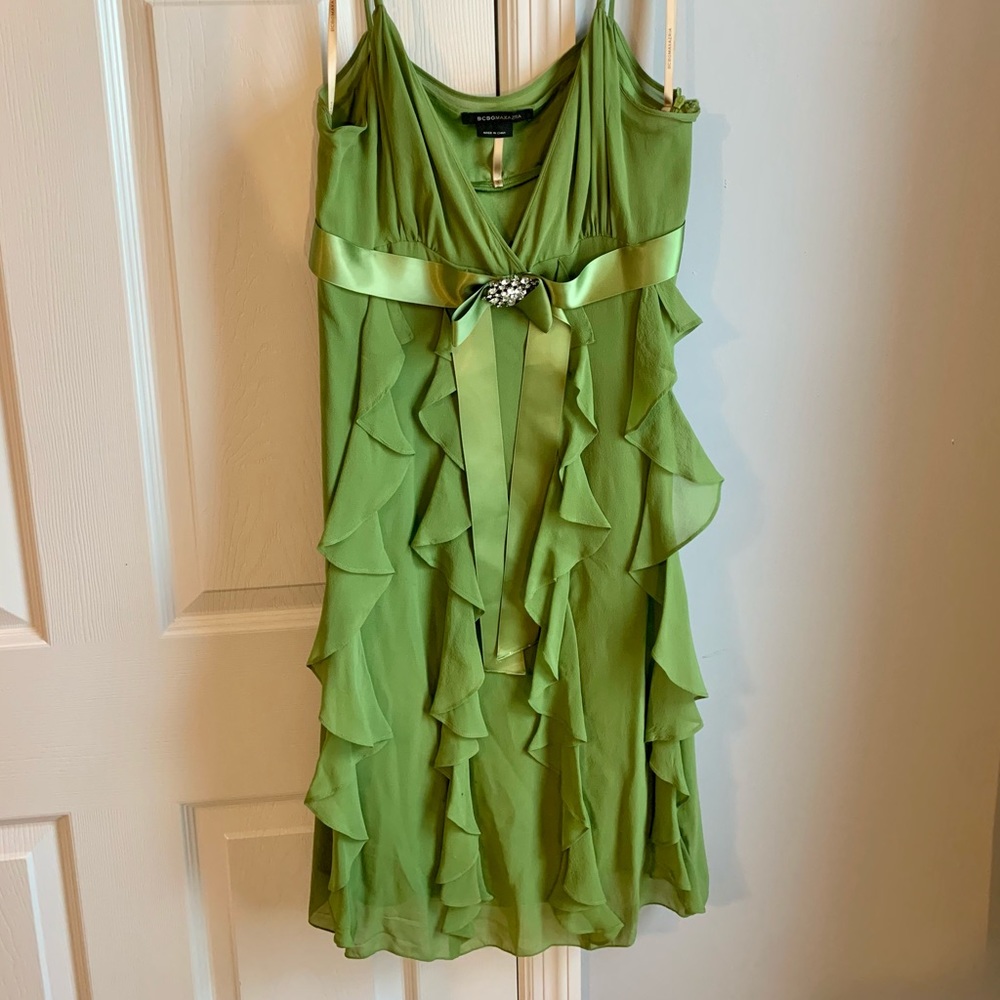BCBGMaxAzria Green Dress!